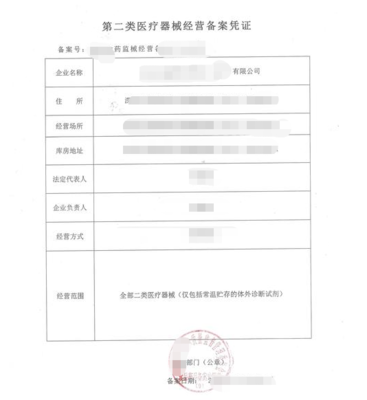 在宜昌經營哪些產品需要辦二類醫療器械經營備案